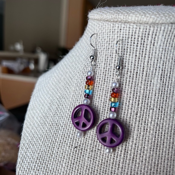 💜Handmade Earrings 💜 - Picture 2 of 10
